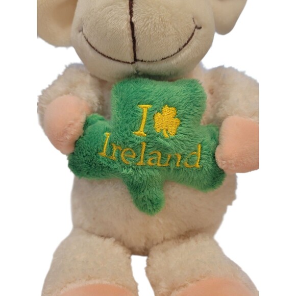 Carrolls Irish Gifts Ireland Lamb Sheep Toy I Love Ireland 10" St Patrick’s Day - Picture 5 of 7